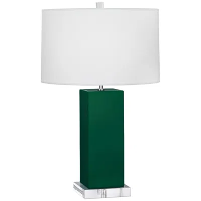 Robert Abbey , Harvey, Jungle Glazed Ceramic, Table Lamp