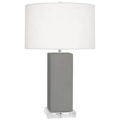 Robert Abbey Harvey Matte Smoky Taupe Modern Table Lamp