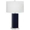 Robert Abbey Harvey Midnight Blue Ceramic Table Lamp