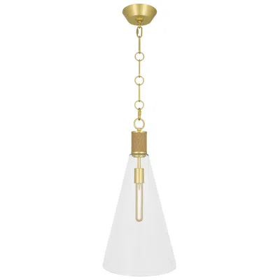 Robert Abbey Hatteras 11.75" Wide Natural Rope And Modern Brass And Lucite Pendant