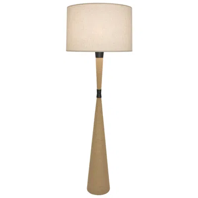 Robert Abbey Hatteras 61" Heather And Bronze Natural Rope Floor Lamp