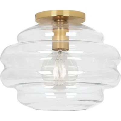 Robert Abbey Horizon 1 - Light 11.75" Flush Mount In Clear