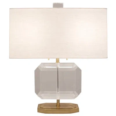Robert Abbey Jacqueline Table Lamp In Off White,brass