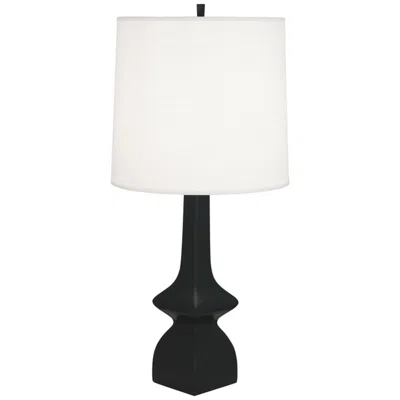 Robert Abbey , Jasmine, Matte Obsidian Glazed Ceramic, Table Lamp