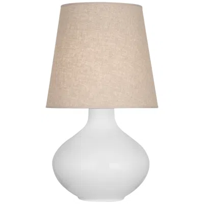 Robert Abbey June 30 3/4" High Daisy White Glazed Ceramic Table Lamp