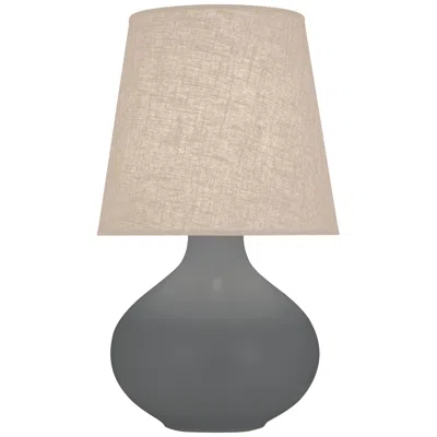 Robert Abbey June 30 3/4" High Matte Ash Gray Ceramic Table Lamp