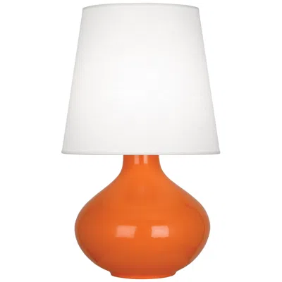 Robert Abbey June 30 3/4" High Pumpkin Orange Ceramic Table Lamp
