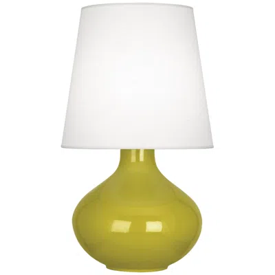Robert Abbey June 30 3/4" Modern Ceramic Citron Green Table Lamp
