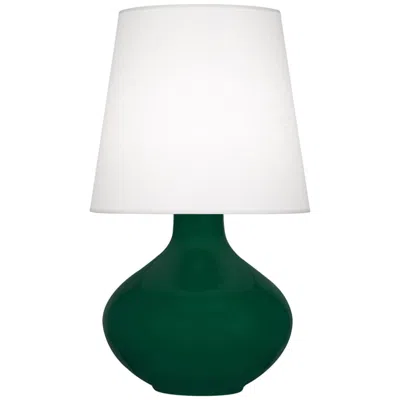 Robert Abbey , June, Jungle Glazed Ceramic, Table Lamp
