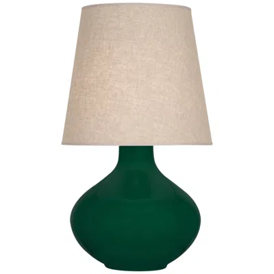 Robert Abbey , June, Jungle Glazed Ceramic, Table Lamp