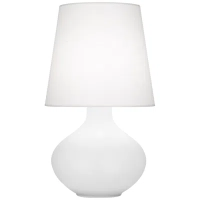 Robert Abbey , June, Matte Daisy Glazed Ceramic, Table Lamp