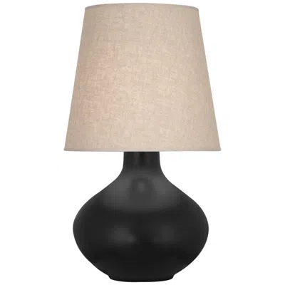 Robert Abbey June Matte Obsidian Glazed Ceramic Table Lamp