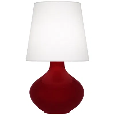 Robert Abbey , June, Sangria Glazed Ceramic, Table Lamp