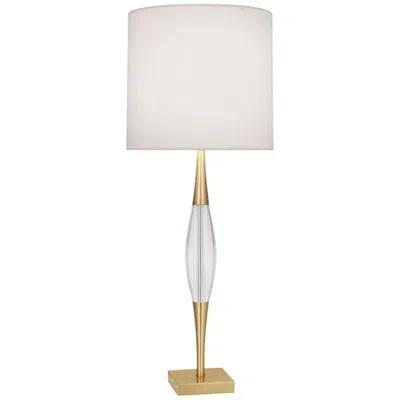 Robert Abbey Juno Brass Metal Table Lamp With Pearl Shade