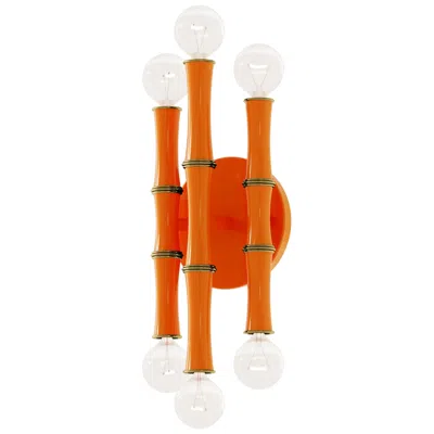 Robert Abbey Kane 12" High Pumpkin And Modern Brass Wall Sconce