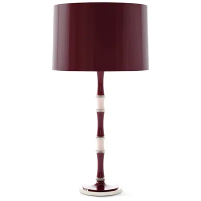 Robert Abbey Kane 31" High Sugar Plum Rose Water And Polished Nickel Table Lamp