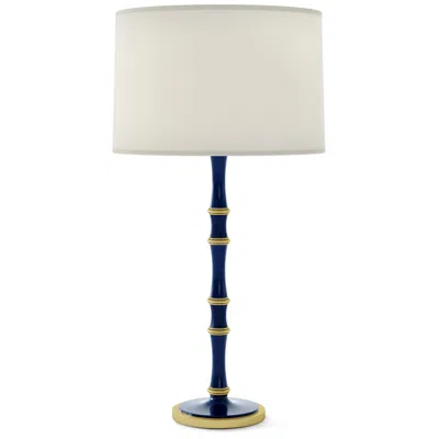 Robert Abbey Kane 31"h Blue And Blue And Modern Brass Table Lamp With Fondine Shade