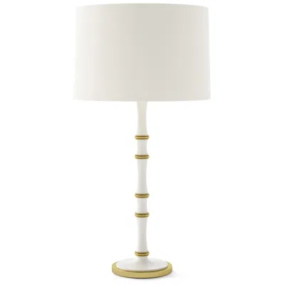Robert Abbey Kane 31"h Daisy And Modern Brass Lamp W/ Matte Daisy Painted Shade