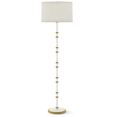 Robert Abbey Kane 64.5" High Daisy And Modern Brass Floor Lamp
