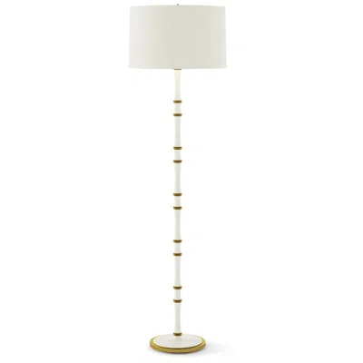 Robert Abbey Kane 64.5" High Matte Daisy And Modern Brass Floor Lamp
