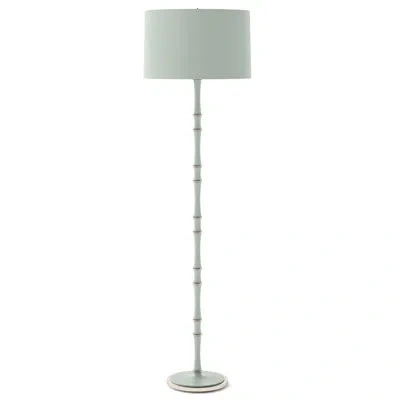 Robert Abbey Kane 64.50'' Traditional Floor Lamp In Celadon,matte Celadon,polished Nickel