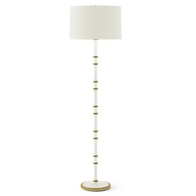 Robert Abbey Kane 64.50'' Traditional Floor Lamp In Matte Daisy,gold