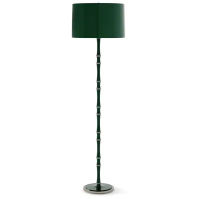 Robert Abbey Kane 64.5"h Jungle And Nickel Floor Lamp W/ Jungle Painted Shade