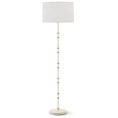 Robert Abbey Kane 64.5"h Matte Daisy And Nickel Floor Lamp W/ Ascot White Shade