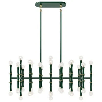Robert Abbey Kane Pendant Light In Jungle,modern Brass
