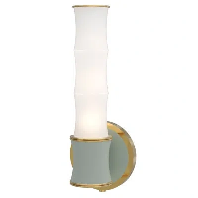 Robert Abbey Kane Plug-in Flush Mounted Sconce In Celadon,gold