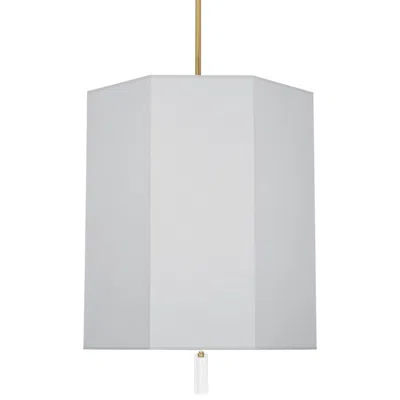 Robert Abbey Kate 22"w Modern Brass And Pearl Gray Pendant Light
