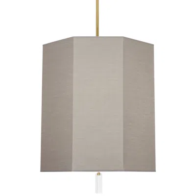 Robert Abbey Kate 22"w Modern Brass And Smoke Gray Pendant Light