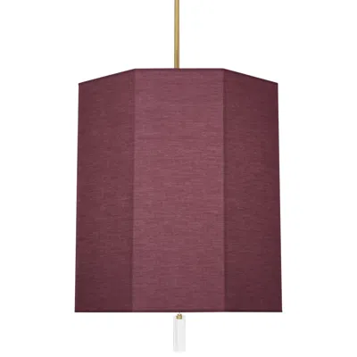 Robert Abbey Kate 22"w Modern Brass And Vintage Wine Pendant Light