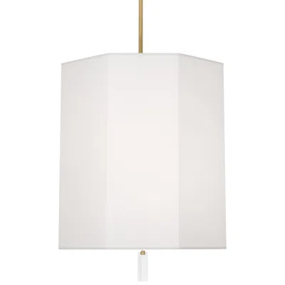 Robert Abbey Kate 22"w Modern Brass And White Pendant Light