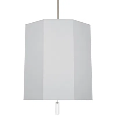 Robert Abbey Kate 22"w Polished Nickel And Pearl Gray Pendant Light