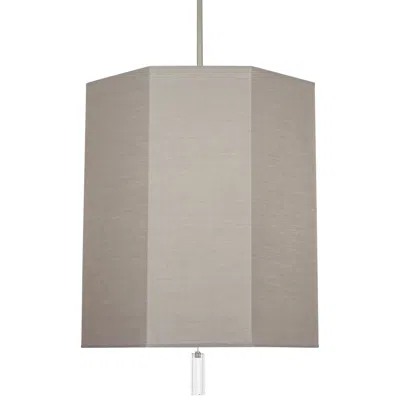 Robert Abbey Kate 22"w Polished Nickel And Smoke Gray Pendant Light