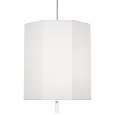 Robert Abbey Kate 22"w Polished Nickel And White Pendant Light