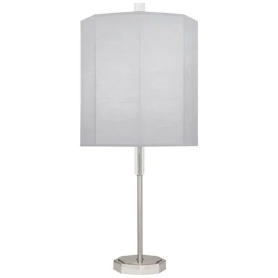 Robert Abbey Kate 32 1/2" Pearl Gray And Polished Nickel Table Lamp
