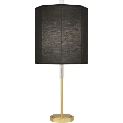 Robert Abbey Kate 32.5'' Table Lamp In Modern Brass,raven Black
