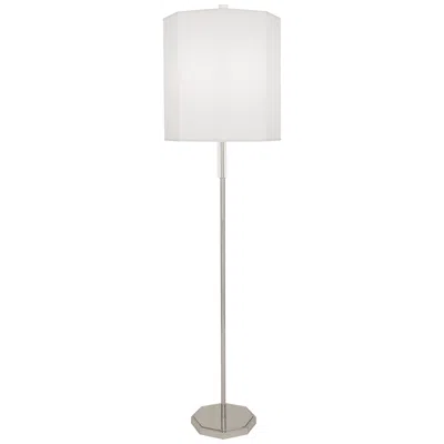 Robert Abbey Kate 66 1/4" Nickel Floor Lamp With Ascot White Shade