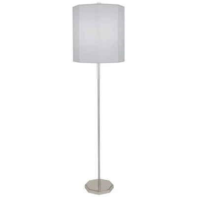 Robert Abbey Kate 66 1/4" Pearl Gray Polished Nickel Floor Lamp