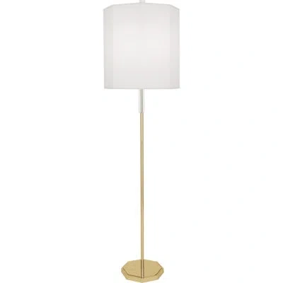 Robert Abbey Kate 66.25" Floor Lamp In Modern Brass,ascot White