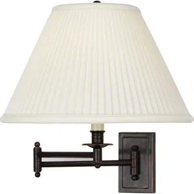 Robert Abbey Kinetic Swing Arm Lamp In Antique Brass