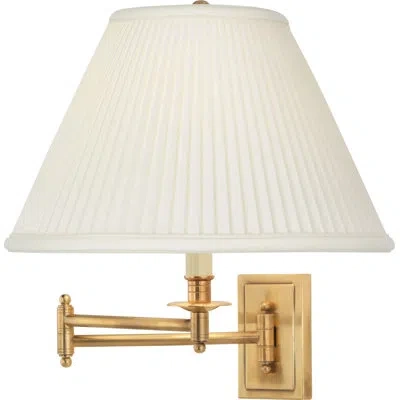 Robert Abbey Kinetic Swing Arm Lamp In Antique Brass