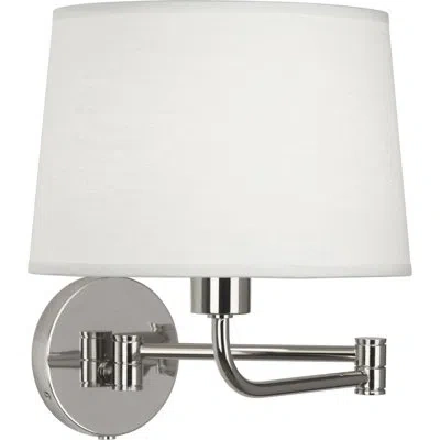 Robert Abbey Koleman 1 - Light Plug-in Swing Arm In Polished Nickel