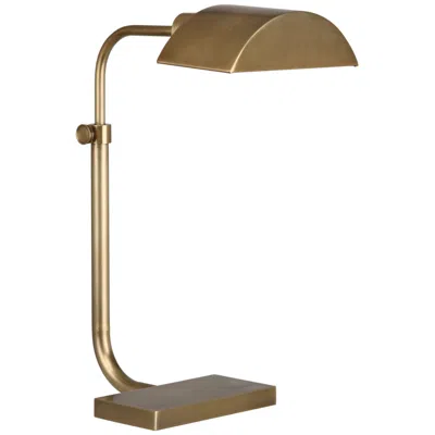 Robert Abbey Koleman 23 1/4" Adjustable Aged Natural Brass Desk Lamp