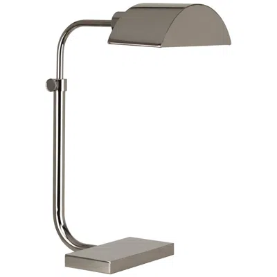 Robert Abbey Koleman 23 1/4" Adjustable Polished Nickel Desk Lamp In Silver