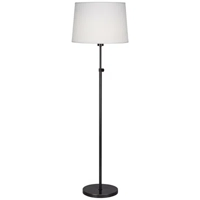 Robert Abbey Koleman Adjustable Height Deep Patina Bronze Club Floor Lamp