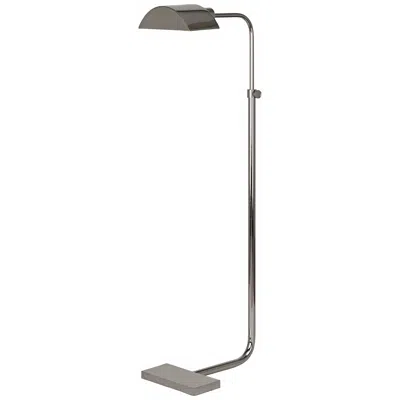 Robert Abbey Koleman Adjustable Height Polished Nickel Floor Lamp In Gray