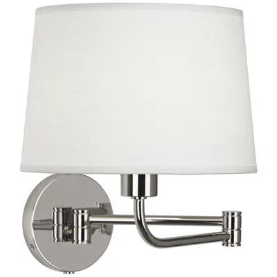 Robert Abbey Koleman Polished Nickel Plug-in Swing Arm Lamp